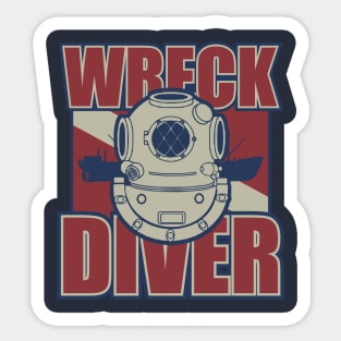 Wreck Diver Sticker